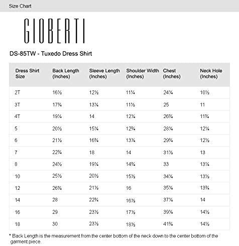 Boy's Wing Tip Collar White Tuxedo Dress Shirt with Bow Tie and Metal Studs