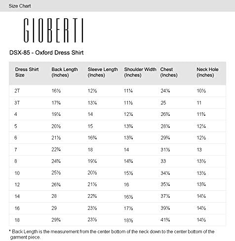 Boy's Oxford Long Sleeve Dress Shirt