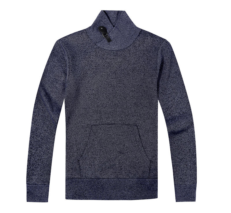 MEN'S LONG SLEEVE TURTLENECK COLLAR PULLOVER KNITTED SWEATER