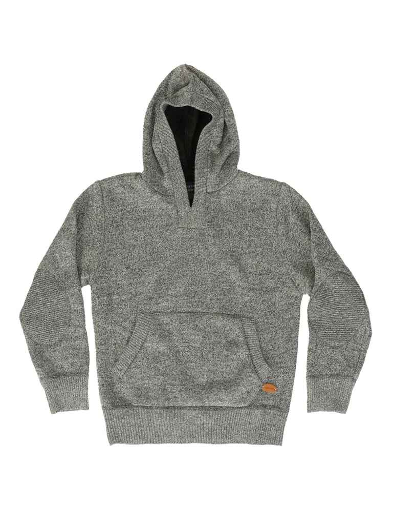 MEN'S KNITTED PULLOVER HOODIE