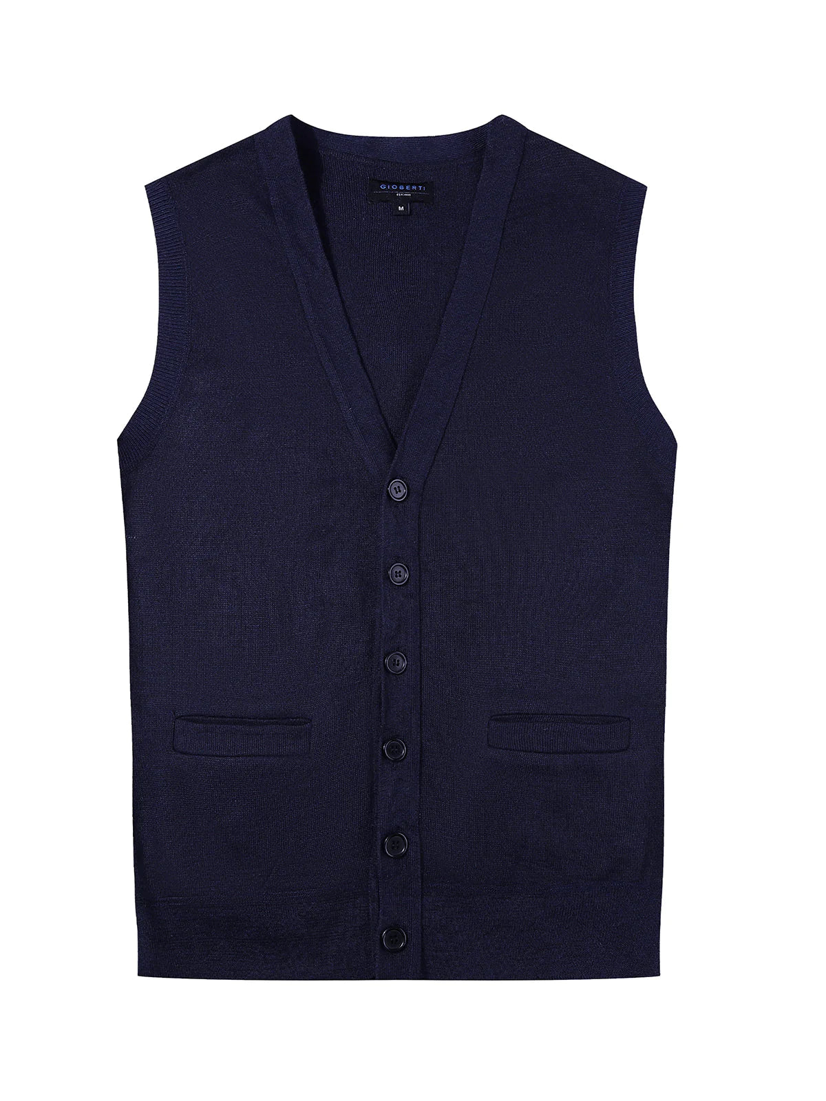 Mens V-Neck Button Down Knitted Cardigan Vest