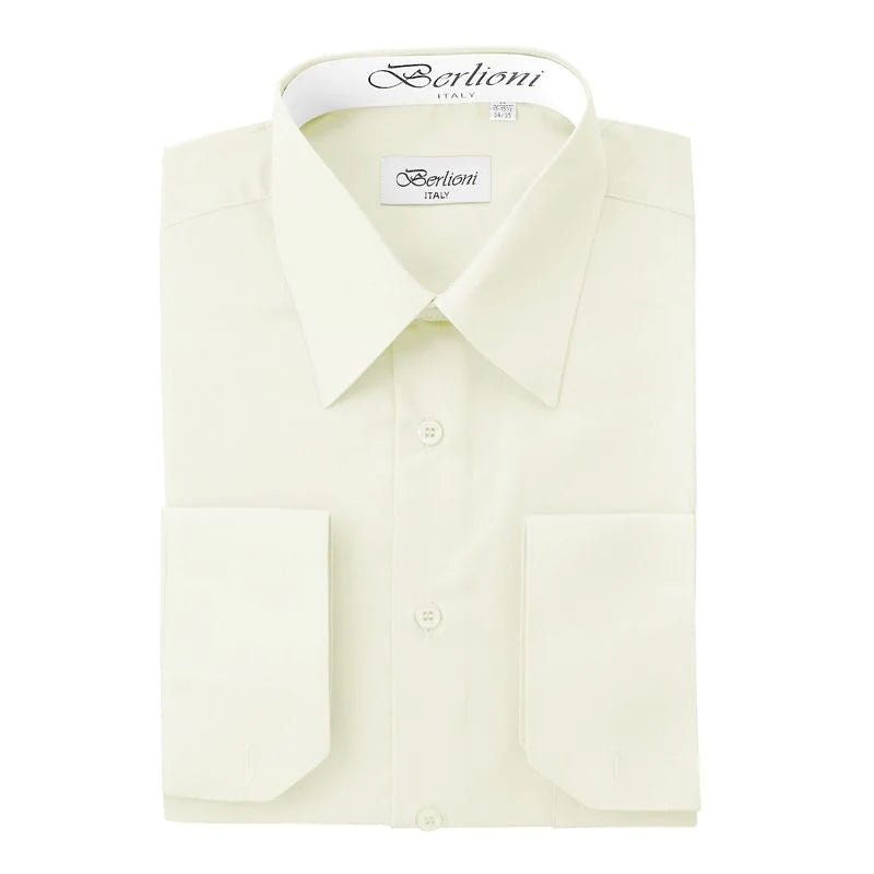 MEN'S SOLID FRENCH CONVERTIBLE SHIRT