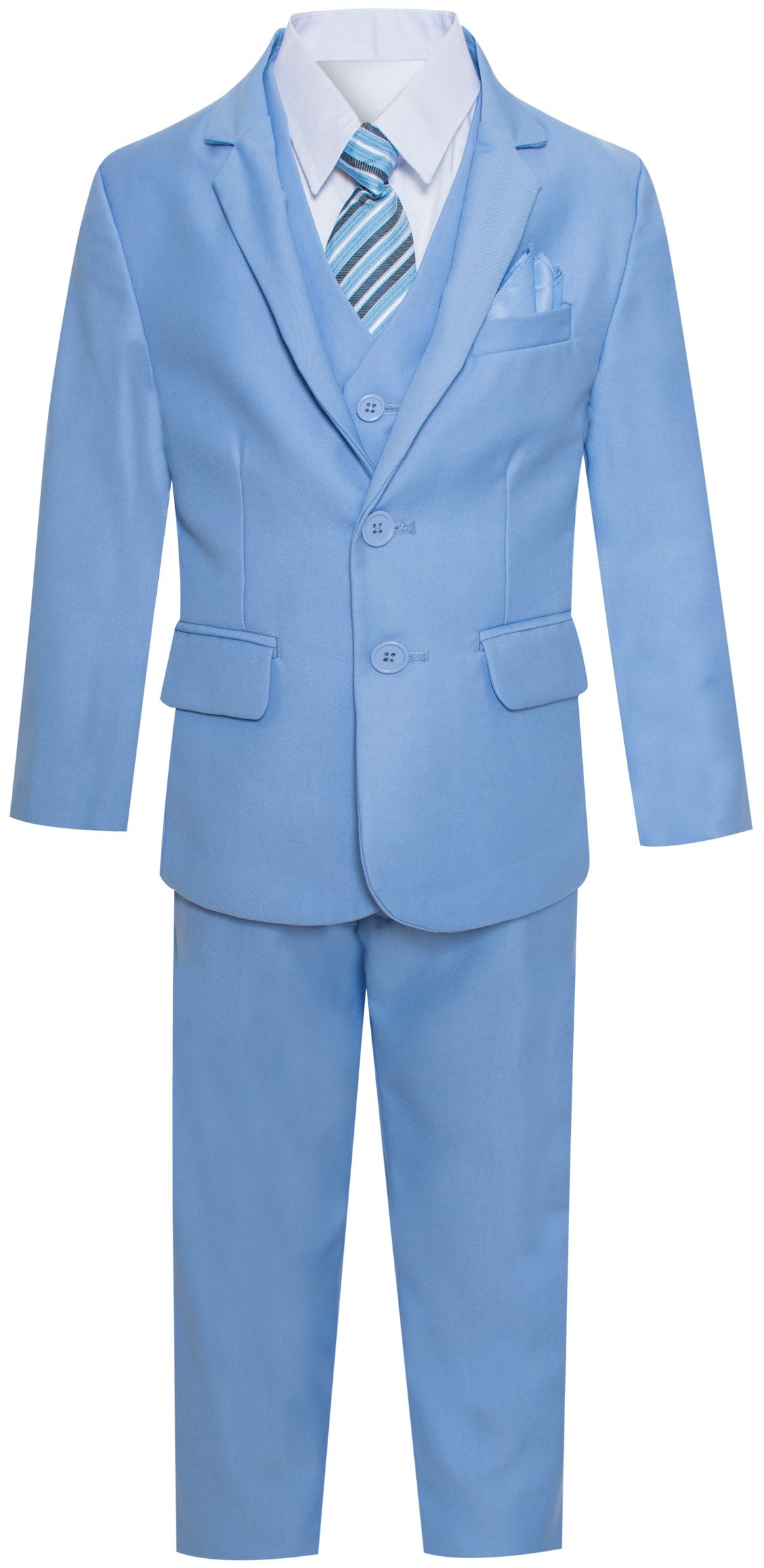 BOYS FORMAL SKY BLUE REGULAR SUIT (7PCS)