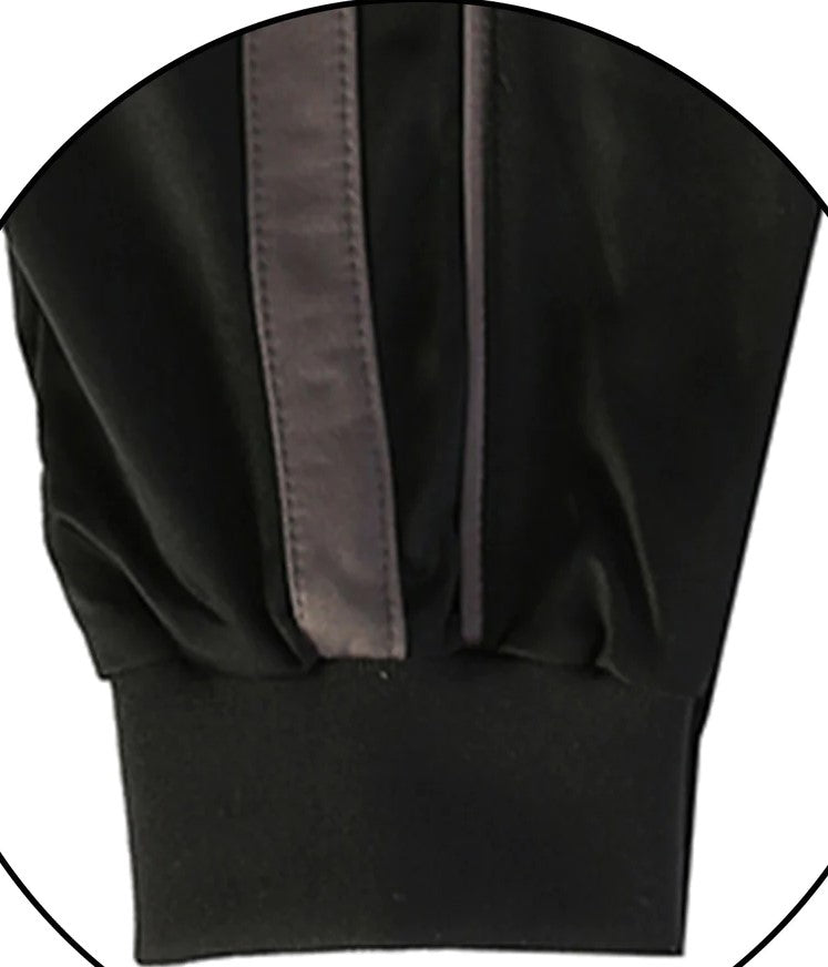 MEN'S ATHLETIC TRACK PANTS WITH RIBBED ZIPPER ANKLE CUFF