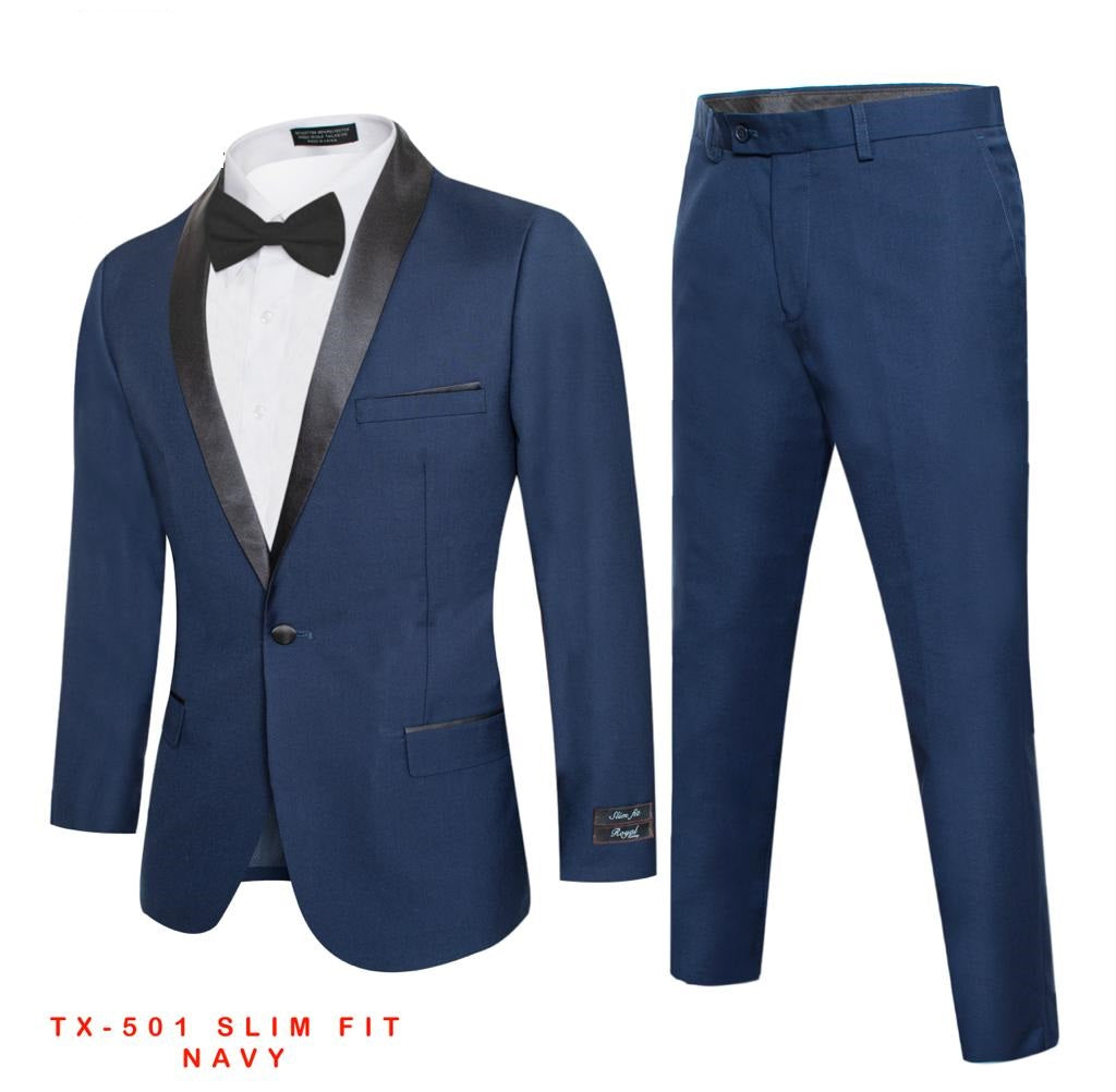 Men's Navy Tuxedo Slim Fit (2 PCS)