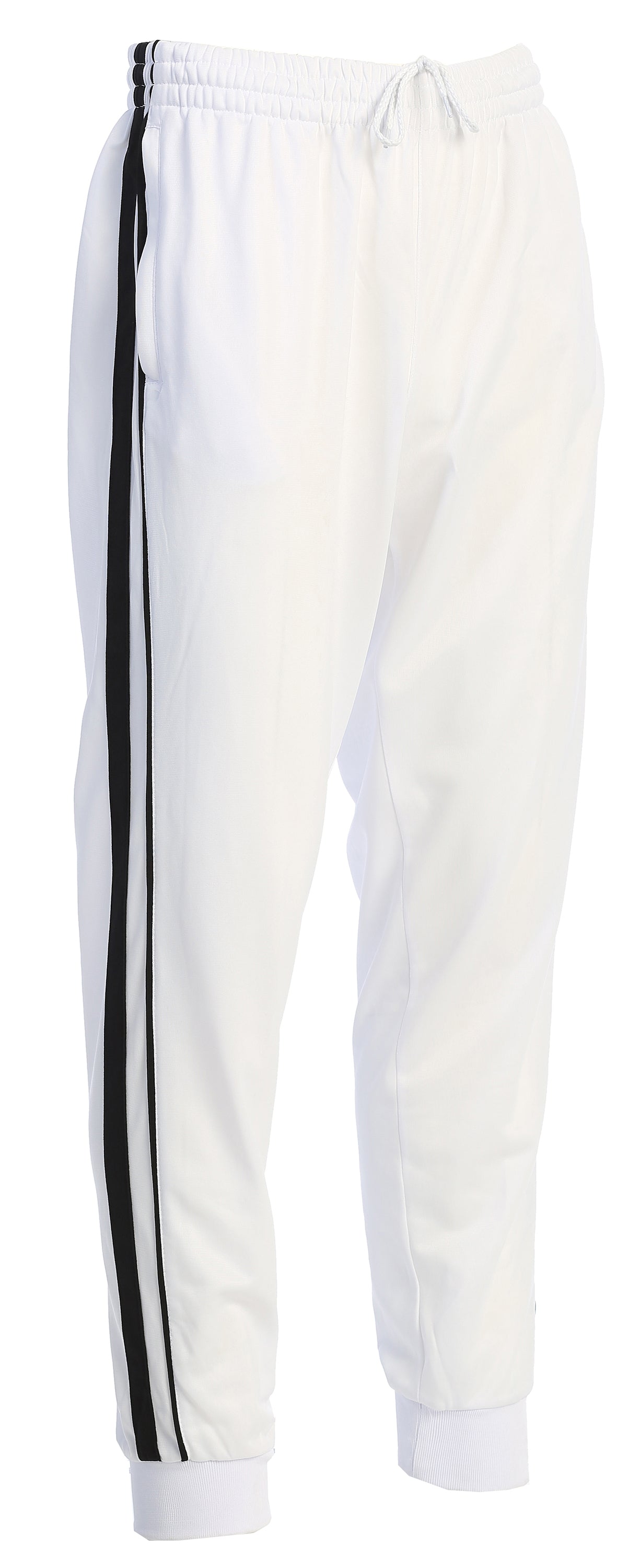 MEN'S ATHLETIC TRACK PANTS WITH RIBBED CUFF LEG