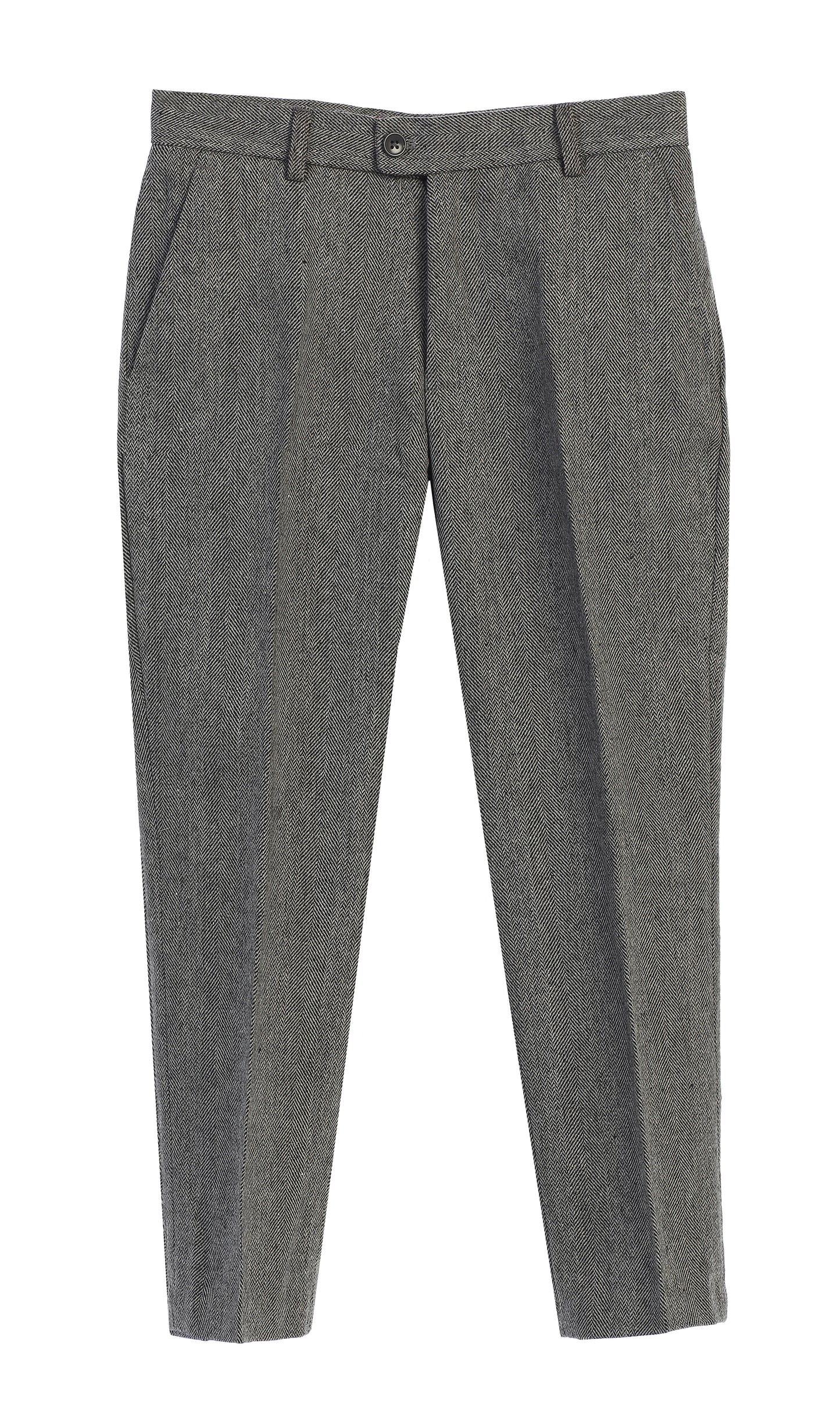 Boys 2 Piece Tweed Plaid Vest and Pants Set