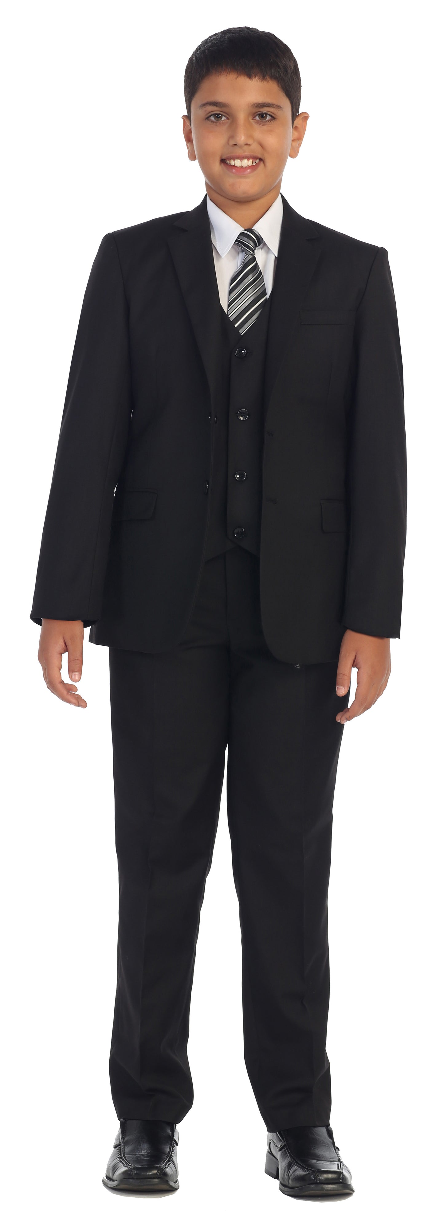 Boys formal Black regular suit (7 pcs)