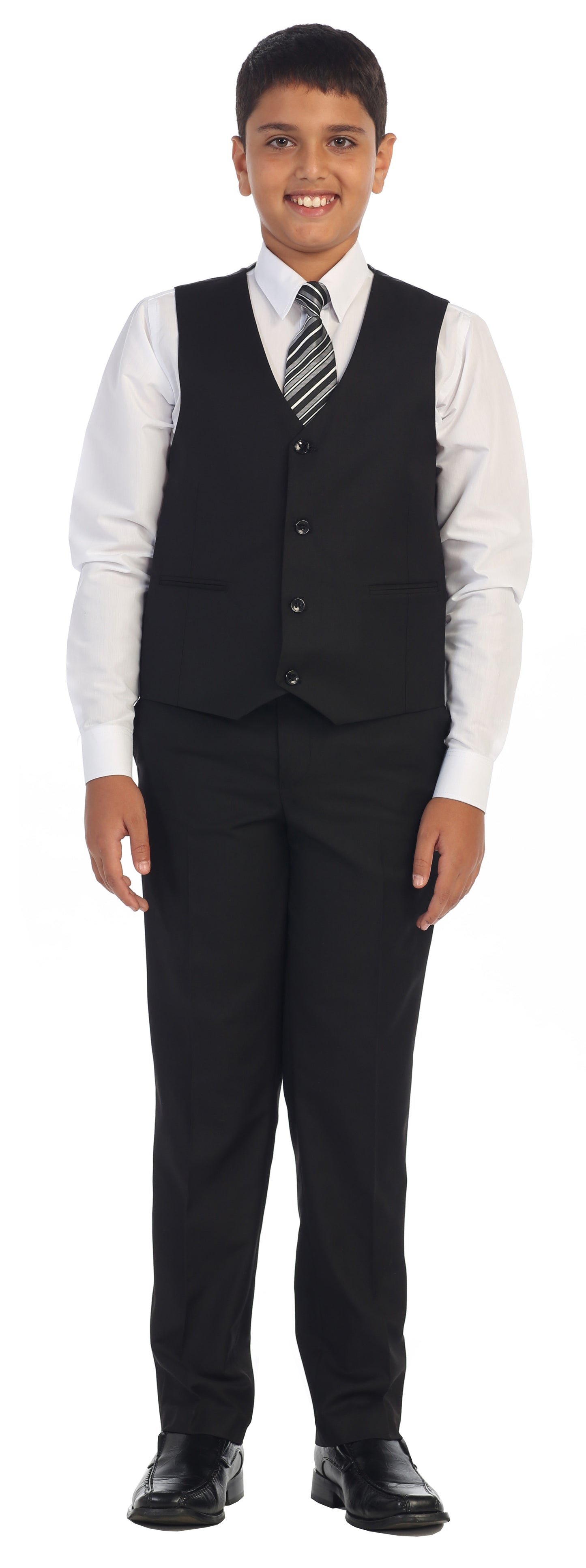 Boys formal Black regular suit (7 pcs)