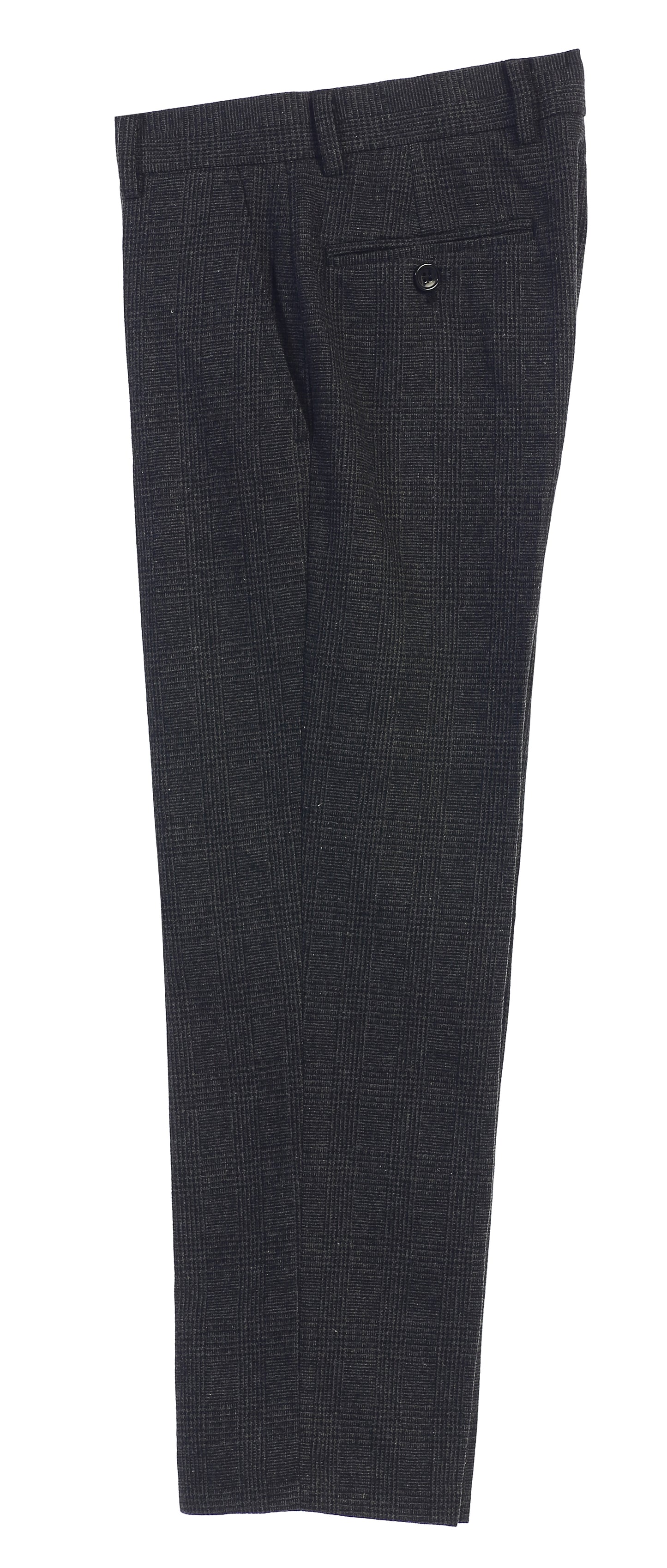 Boys 2 Piece Tweed Plaid Vest and Pants Set