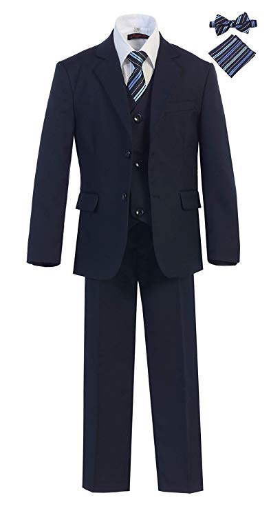 Boys formal Navy regular suit (7 pcs)