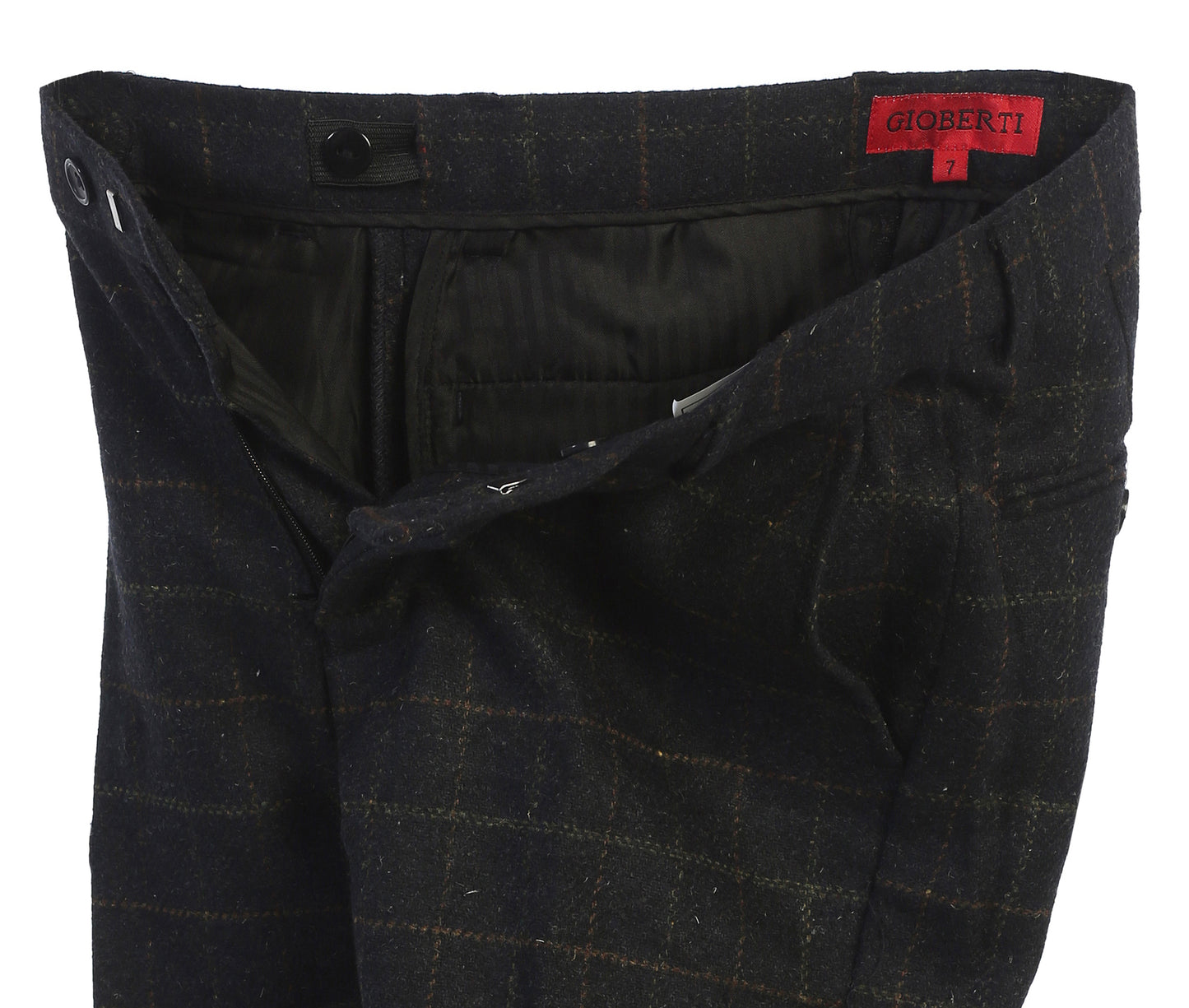 2 Piece Tweed Plaid Vest and Pants Set