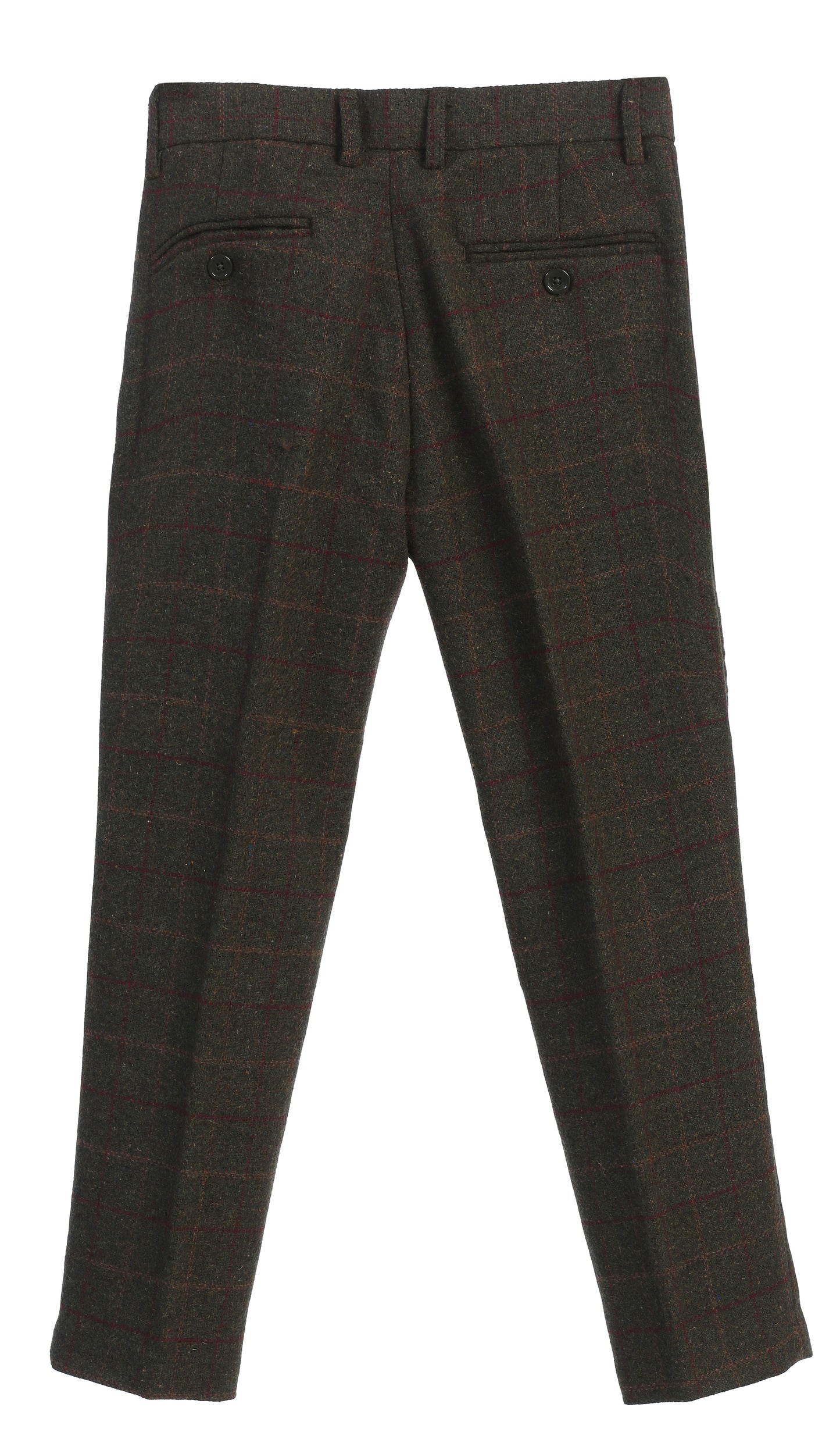 2 Piece Tweed Plaid Vest and Pants Set