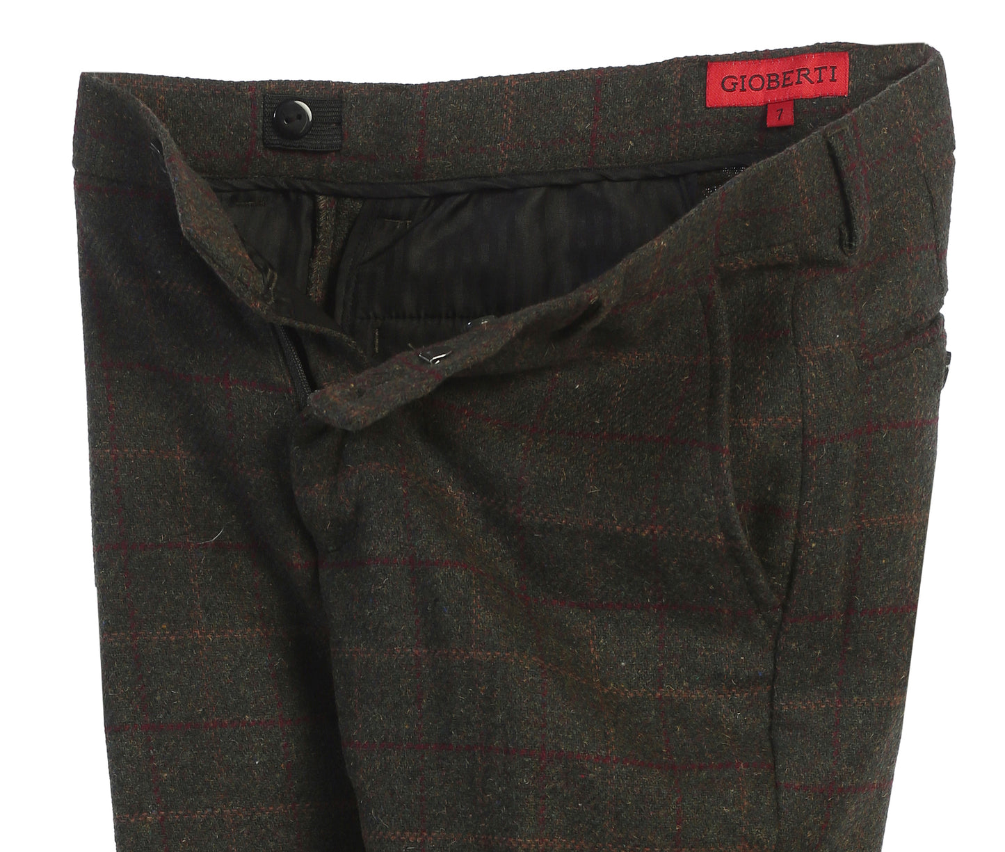 2 Piece Tweed Plaid Vest and Pants Set