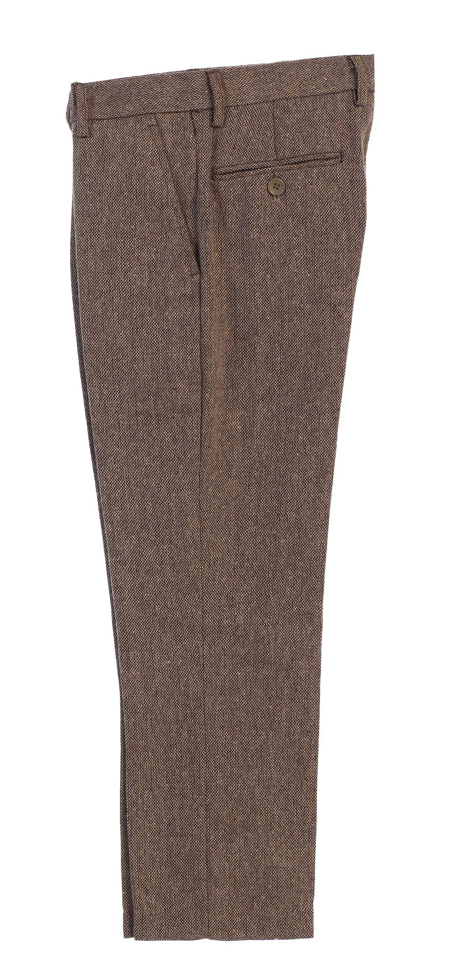 Boys 2 Piece Tweed Plaid Vest and Pants Set