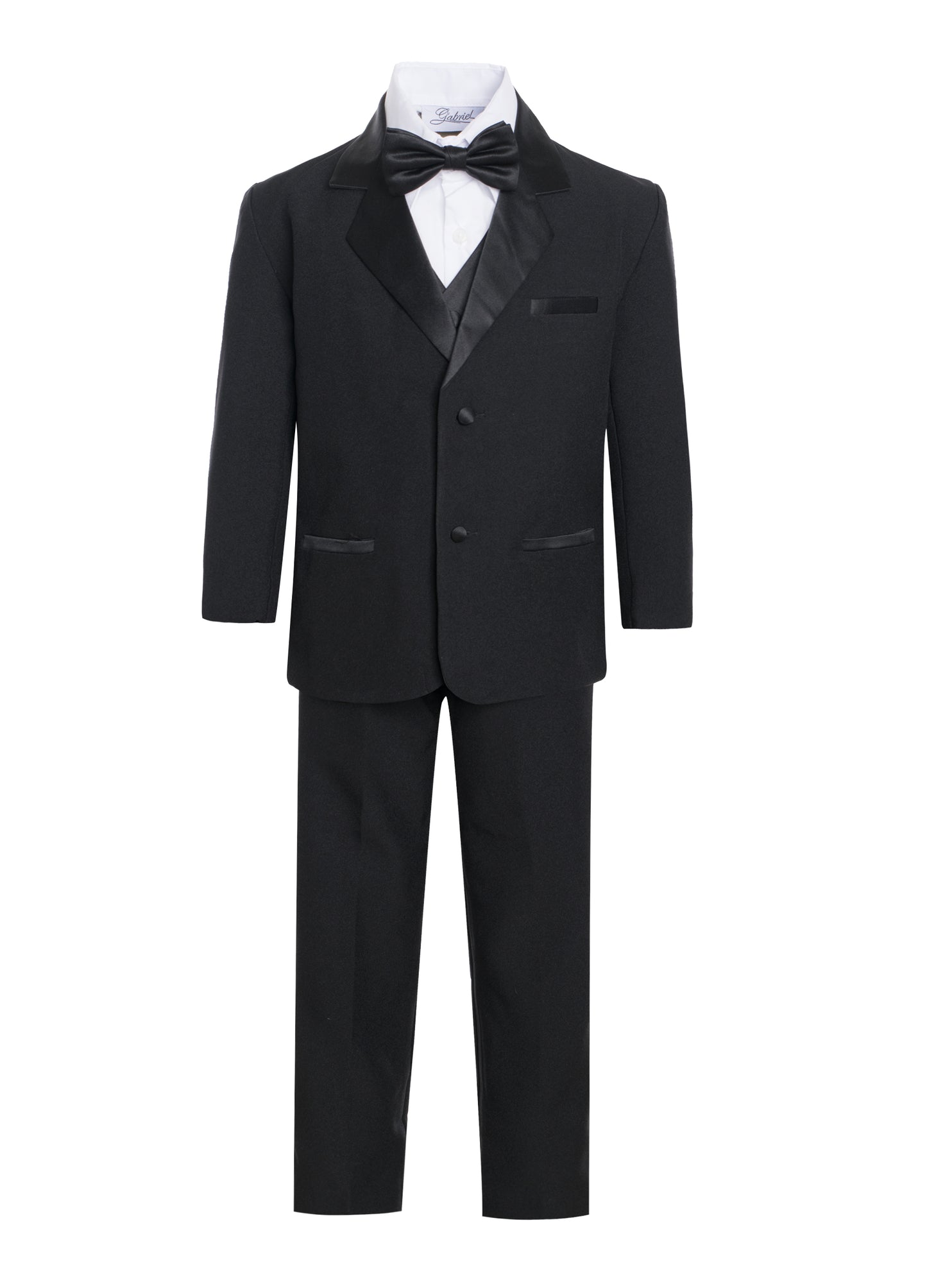 Boys formal tuxedo with bow tie (5 pcs)