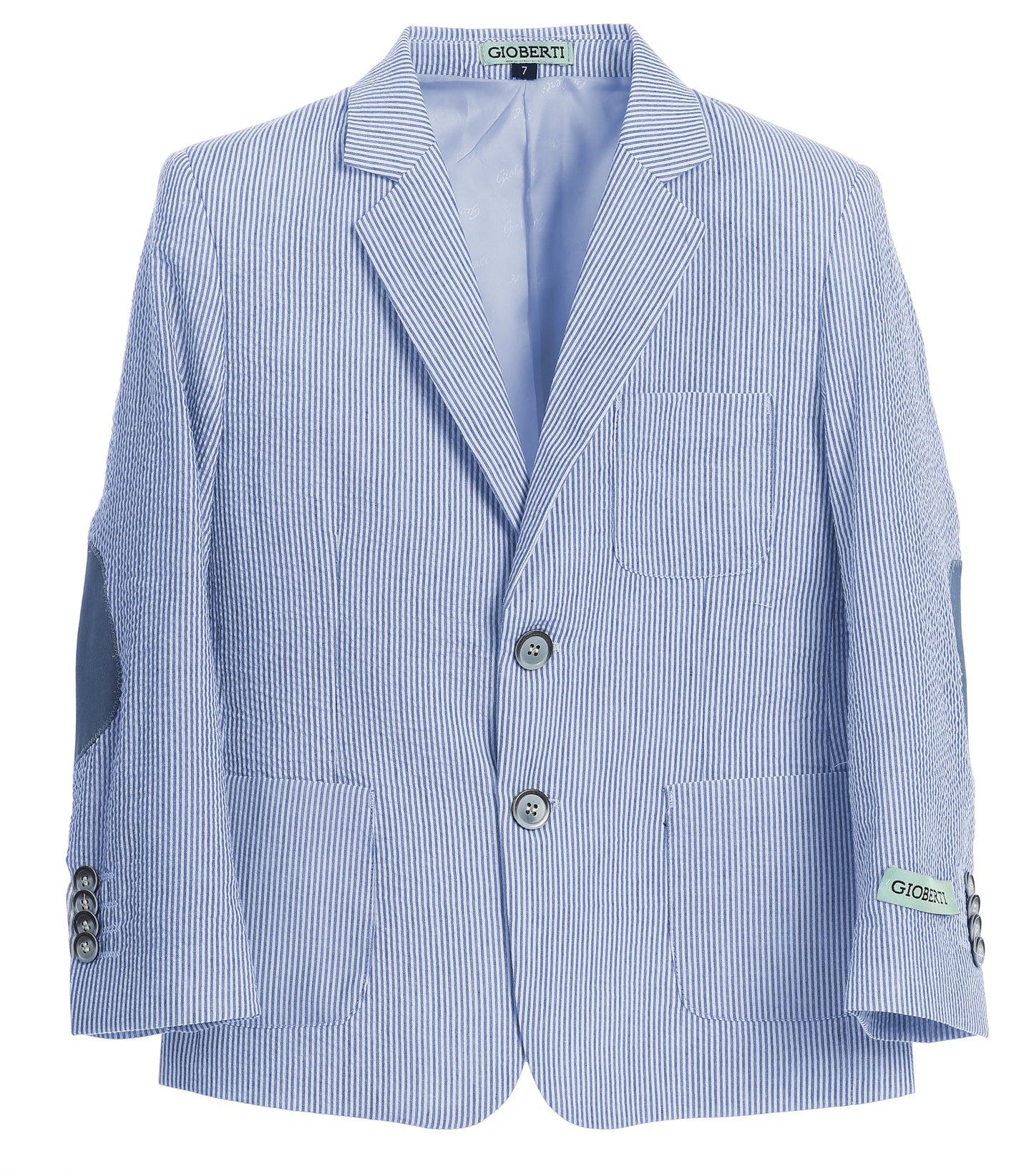 Boy's Seersucker Blazer Jacket