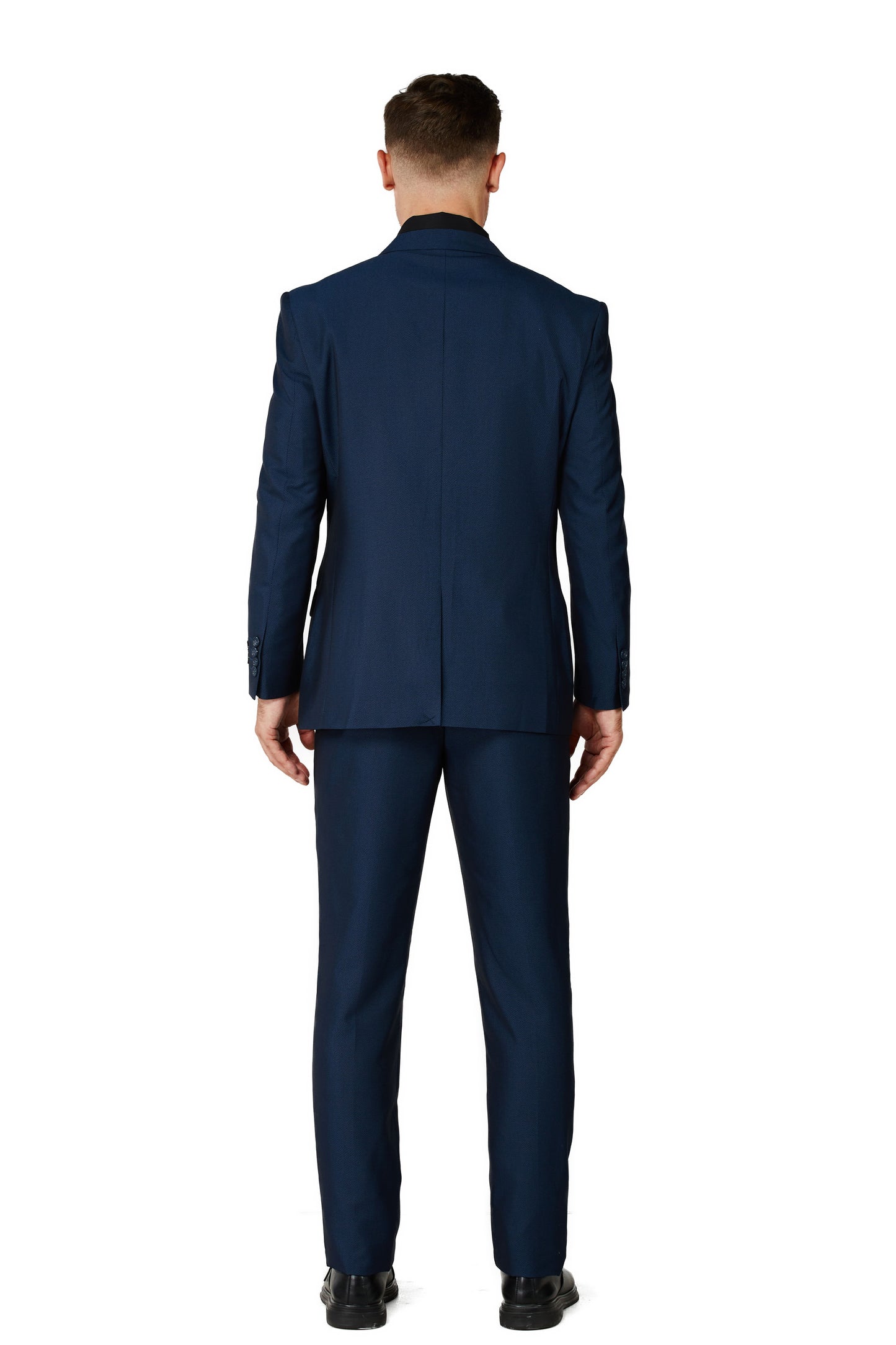 Men's Diamante Blue Notched Lapel Suit Slim Fit (3 PCS)