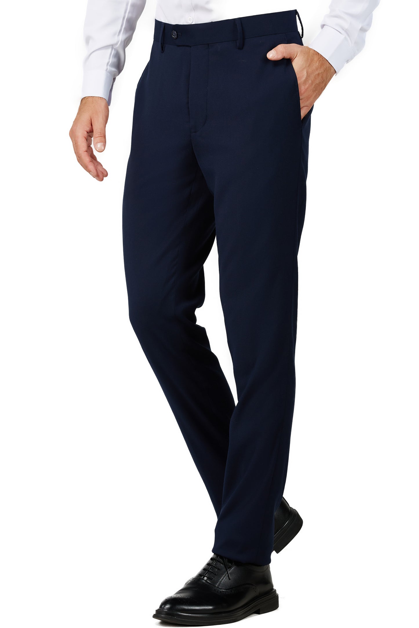 Men's Dark Navy Notched Lapel Suit Slim Fit (3 PCS)