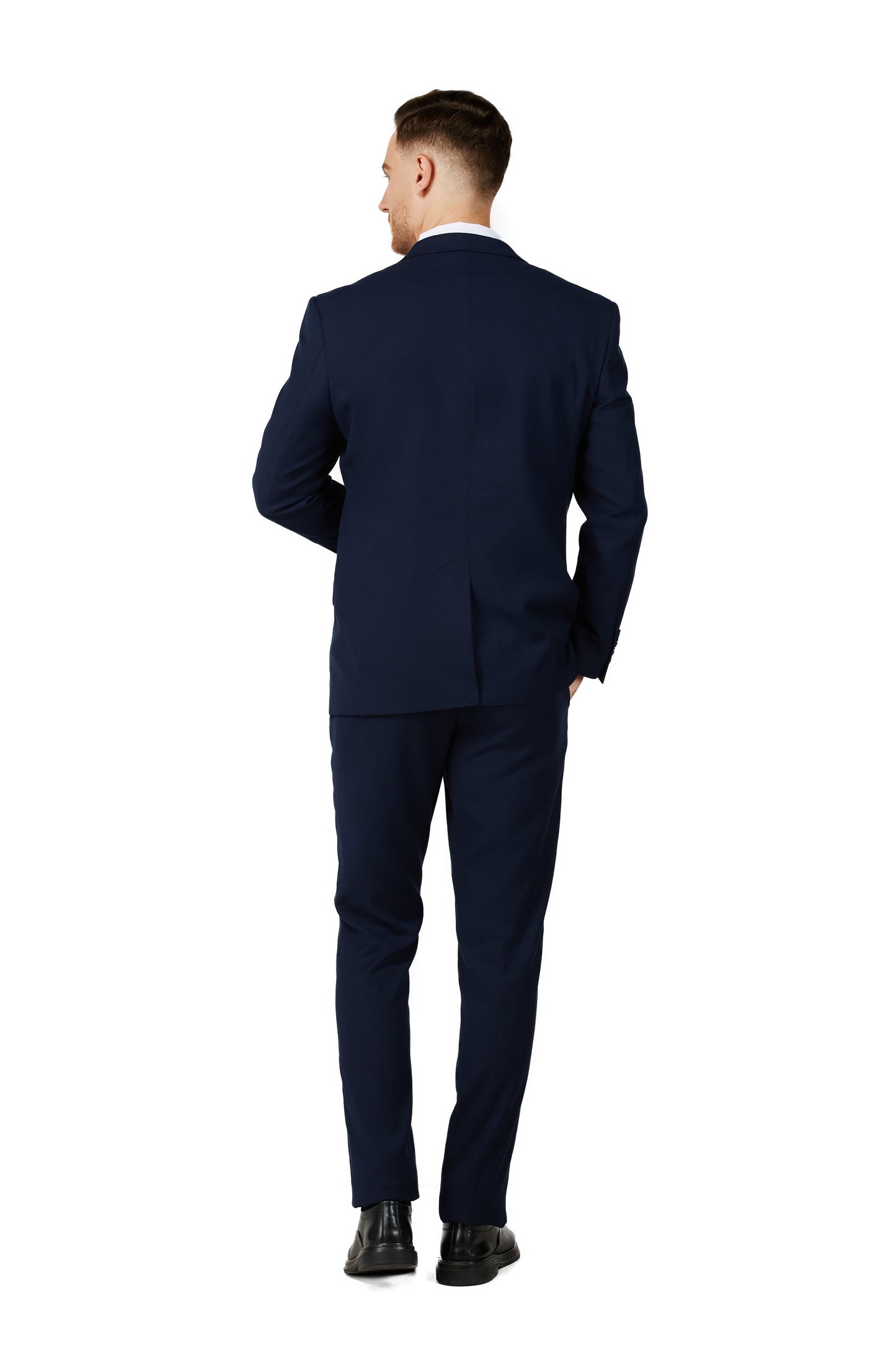 Men's Dark Navy Notched Lapel Suit Slim Fit (3 PCS)