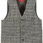 TODDLER'S, KID'S AND BOYS 4 BUTTON CHECKERED FORMAL SUIT VEST