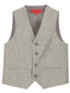 TODDLER'S, KID'S AND BOYS 4 BUTTON CHECKERED FORMAL SUIT VEST