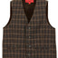 TODDLER'S, KID'S AND BOYS 4 BUTTON CHECKERED FORMAL SUIT VEST