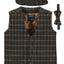 TODDLER'S, KID'S AND BOYS 3 PCS TWEED VEST, BOW TIE, AND CAP SET