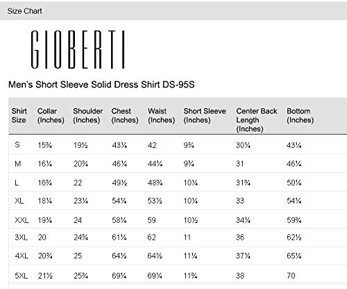 Men's Short Sleeve Solid Dress Shirt