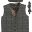 TODDLER'S, KID'S AND BOYS 3 PCS TWEED VEST, BOW TIE, AND CAP SET