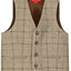 TODDLERS, KIDS, AND BOYS 4 BUTTON CHECKERED FORMAL SUIT VEST