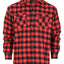 Men's Long Sleeve Plaid Flannel Shirt with pocket