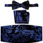 MEN'S ADJUSTABLE PAISLEY CUMMERBUND, BOW TIE & POCKET SQUARE SET