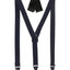 MEN'S CONVERTIBLE SUSPENDER BOW TIE AND HANKY SET