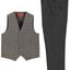 BSV-82P TODDLERS, KIDS AND BOYS 2 PCS PLAID VEST SET SIZE 2-20