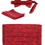 MEN'S ADJUSTABLE PAISLEY CUMMERBUND, BOW TIE & POCKET SQUARE SET