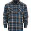 Men's Long Sleeve Plaid Flannel Shirt with pocket