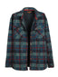 Mens Checkered Flannel Shirt Jacket With Velvet