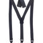 MEN'S CONVERTIBLE SUSPENDER BOW TIE AND HANKY SET