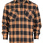 Men's Long Sleeve Plaid Flannel Shirt with pocket