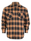 Men's Long Sleeve Plaid Flannel Shirt with pocket
