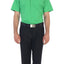 Men's Short Sleeve Solid Dress Shirt