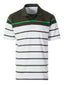 MEN'S STRIPED SHORT SLEEVE POLO WITH CHEST POCKET