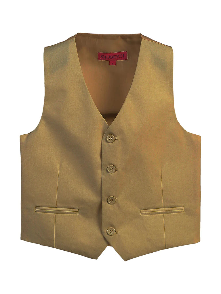 TODDLER'S, KIDS AND BOYS 4 BUTTON FORMAL SUIT VEST