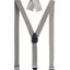 MEN'S CONVERTIBLE SUSPENDER BOW TIE AND HANKY SET