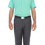 Men's Short Sleeve Solid Dress Shirt