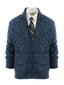 MEN'S CARDIGAN TWISTED FULL ZIP KNITTED SWEATER