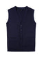 Mens V-Neck Button Down Knitted Cardigan Vest