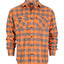 Men's Long Sleeve Plaid Flannel Shirt with pocket