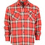 Men's Long Sleeve Plaid Flannel Shirt with pocket